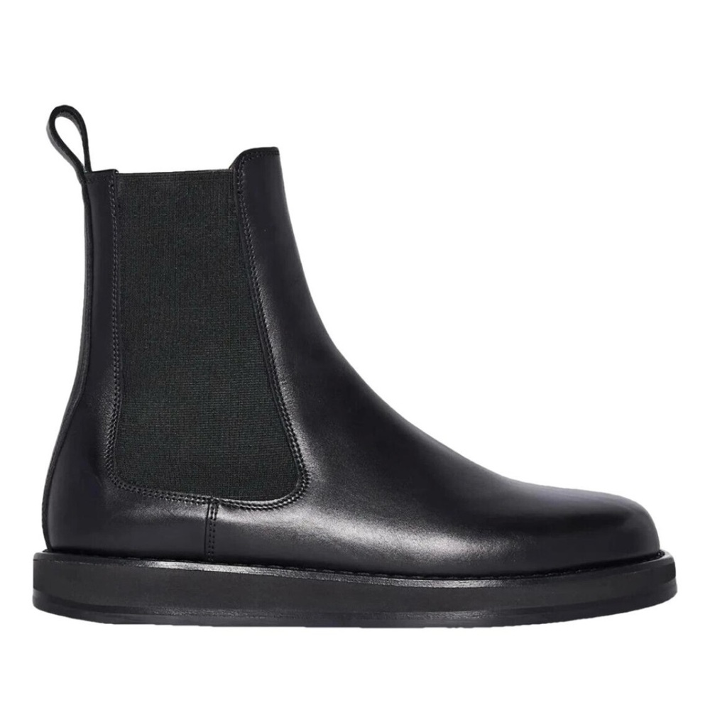 The Row Gaia Black Chelsea Boots